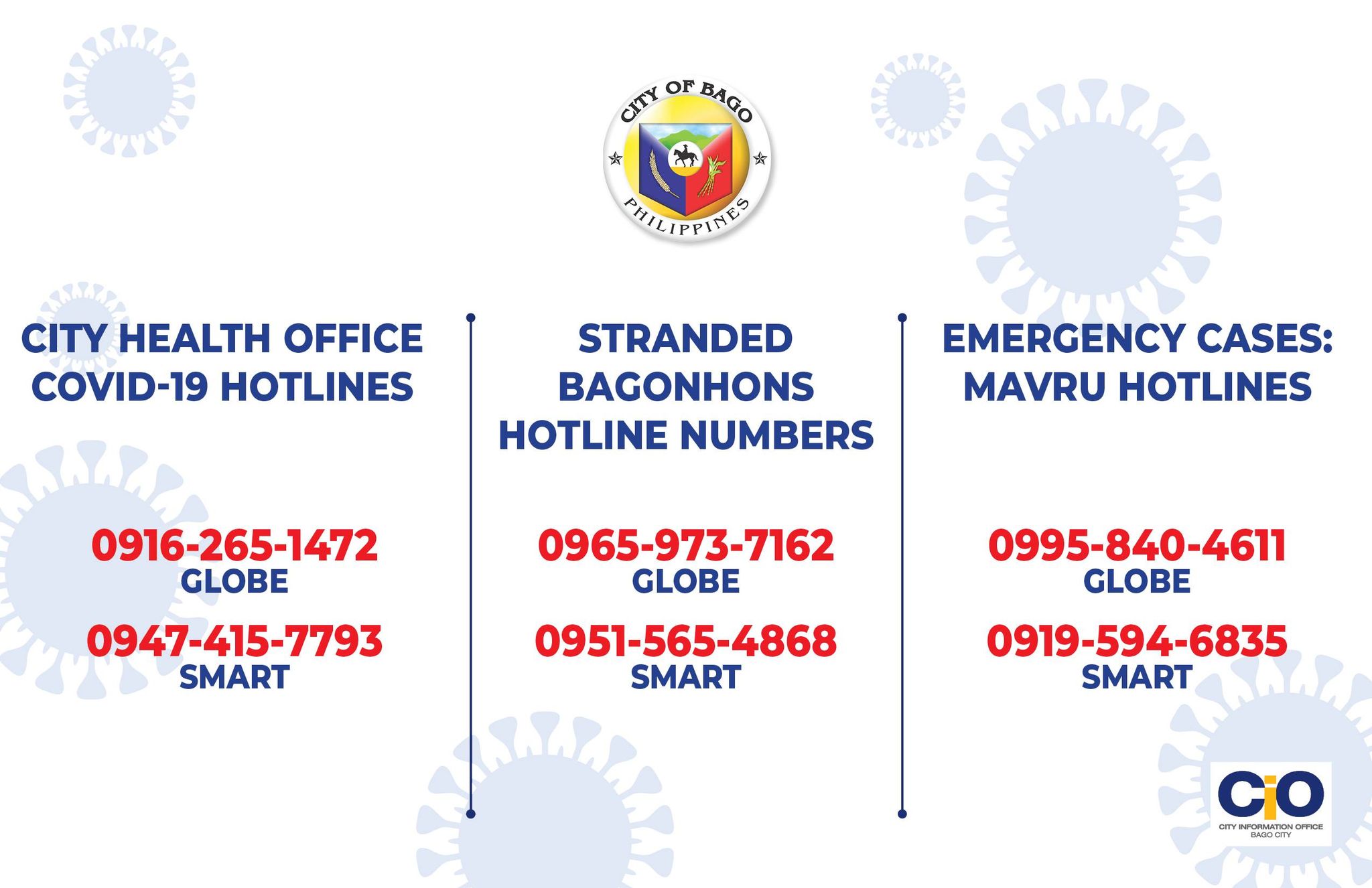 hotline numbers – Bago City